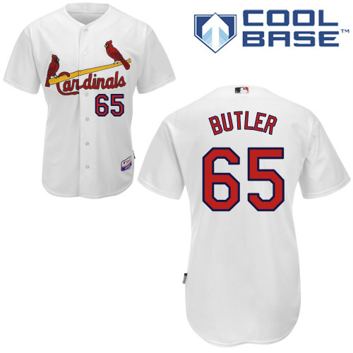 Keith Butler #65 MLB Jersey-St Louis Cardinals Men's Authentic Home White Cool Base Baseball Jersey